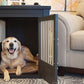 New Age Pet ECOFLEX Dog Crate End Table - Furniture-Style Pet Crate for Crate Trained Dogs - Stainless Steel Tubing & a Latched Closure - 10 Year Manufacturer's Warranty.