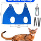 Pet Grooming Hammock Harness for Cats & XS Small Dogs, Dog Sling for Cutting Nails, Dog Hanging Holder Hanger for Nail Trimming with Nail Clippers, Nail File, Scissors