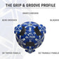 Almos Training Soccer Ball – for Club Match, Training, Match Performance, Indoor & Outdoor Soccer, Suitable for Grass & Astro | PVC Soccer Ball | Size 4 & Size 5 for Adult Soccer Players, Blue |
