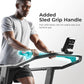Sunny Health & Fitness Premium Manual Treadmill – Non-Motorized, Heavy-Duty, Commercial-Grade, Adjustable Handlebar, for Endurance Training, Optional 8-Level Magnetic Assistance & Free SunnyFit App