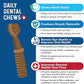 Bernie's Charming Chompers - Daily Dental Chews for Dogs 50-100 Lbs. - 24 Count - Cleans Teeth, Freshens Breath, + Boosts Oral-Gut Microbiome. Easy to Digest, Supports Healthy Digestion Naturally
