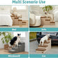 Dog Stairs with Storage, 4-Step Wider Sturdy Dog Steps for Small/Medium/Large Dogs and Older Cats, Folding Doggie Ramp for Bed/Couch/Car Hold Up to 180 lbs (22" H, Brown)