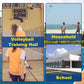 Volleyball Setter Trainer Net with Adjustable Heights & Angles,Setter Training Equipment for Setting,Serving,and Spiking,Movable Target Net for Indoor & Outdoor Practice