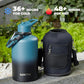 COKTIK 84oz Water Bottle with Straw - Triple Insulated Flask, 48hr Cold Retention Large Water Bottle, Leakproof Water Jug for Gym, Hiking, Camping, Outdoor Sports(Indigo Black)