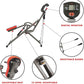 Sunny Health & Fitness Row-N-Ride PRO, Full Body Combo Squat Machine w/Optional Resistance Band, Easy Setup Ab Workout Exercise Equipment for Home, Whole Body Cardio, Optional SunnyFit App Connection