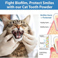 Cat Dental Care Powder Bad Breath Treatment for Cats Teeth, Mouth, Gums & Gut, Plaque Off,Tartar Control, Help Feline Gingivitis and Stomatitis, with Natural Extracts & Probiotics