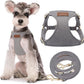 Puppytie No Pull Small Dog Harness with Multifunction Dog Leash,Lightweight Soft Adjustable No Choke Escape Proof Pet Harness Vest Pet Harness Vest,Silver Grey,S