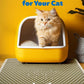 Cat Litter Mat - 23.2'' x 14.6'' Small Litter Trapping Mat, Easy to Clean Litter Box Mat, Waterproof, Urine-Proof, Non-Slip Kitty Litter Mats for Floor, Beige
