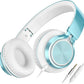 AILIHEN C8 Headphones Wired, On-Ear Headphones with Microphone and Volume Control, Corded 3.5mm Headset for Boys Girl School Smartphones Chromebook Laptop Computer Tablets Airplane Travel (Lime Green)