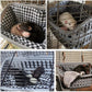 JWShang Rat Hammock for Cage, Chew Proof Hanging Basket Bed with Sturdy Hooks, Pet Cage Accessories, Safe Cozy Small Animal Rodent Hammock for Sugar Glider Mice Snuggling Sleeping