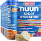 Nuun Sport Electrolyte Tablets with Magnesium, Calcium, Potassium, Chloride & Sodium, Gluten Free & Vegan, Mixed Flavors, 6 Pack (60 Servings Total)
