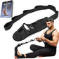 DMoose Fitness Foot & Calf Stretcher with Adjustable Padded Stretching Strap for Plantar Fasciitis, Hamstring, Heel Spurs and Achilles Tendonitis Relief - Yoga Leg Stretch Strap for Flexibility