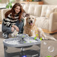 SIBAYS 2.5Gal/9.5L Dog Water Fountain for Large Dogs, 3 Flow Modes Large Pet Water Fountain for Cats, Automatic Dog Water Bowl Dispenser with 7" Filter & Smart LED Pump, Quiet, BPA-Free Material(FS68)
