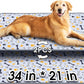 Hompet Washable Pee Pads for Dogs, 34"x21", 2-Pack Thick Heavy Absorbency Reusable Pee Pads Prevent Leakage Non-Slip, Pet Training Pads for Puppy Playpen, Crate, Potty, Floor, Bed, Sofa