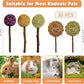 Fhiny Rabbit Chew Toys, 30 PCS Natural Bunny Lollipop Chew Sticks Handmade Guinea Pig Molar Treats for Teeth Small Animals Snacks for Guinea Pig Bunny Chinchilla Hamster Gerbil Teeth Care