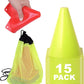 Cones for Sports Training, 7 Inches Tall & Visible, Durable and Easy to Handle Sports Cones, Ideal for All Kinds of Training Cones Activities and Field Practice Sport