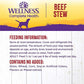 Wellness Complete Health Thick & Chunky Natural Grain Free Canned Wet Dog Food, Beef Stew, 12.5-Ounce Can (Pack of 12)