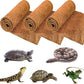 ZeeDix 3 Pieces Coconut Fiber Reptile Substrate Mat, 12 x 20 inches Natural Coco Mat Reptile Carpet Coco Fiber Liner Turtle Bedding Reptile Terrarium Liner for Lizard Snake Turtle Gecko Bearded Dragon