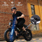 Qlife Electric Bike for Adults-1500W Peak Motor 20" Fat Tires 28MPH(Unlock to 35MPH) EBike Moped, 624-1248Wh Removable Battery Bicycle, with Dual Suspension & Brakes Motorcycle, 7-Speed,Spark