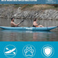 PVC Inflatable Kayak with Drop Stitch Floor, Recreational Touring Kayak with Kayak Paddle, Hand Pump and Carrying Bag, 1-2 Person