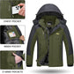 TACVASEN Winter Jacket Men's Water-Resistant Fleece Jacket Snow Ski Jacket Military Tactical Jacket Coat Parka Hood Raincoat