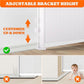 Pawtners Retractable Baby Gates Extra Wide, 41" Tall Extends up to 200" Wide, Dog Gate Indoor for Stairs, Pet Gate with Support Rods for Doorways Hallways Garage Indoor & Outdoor-White