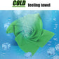 Biange Cooling Towel (Pack of 20, 40"x12") with Pouches for Sports, Workout, Fitness, Gym, Yoga, Golf, Pilates, Travel, Camping & More