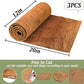 ZeeDix 3 Pieces Coconut Fiber Reptile Substrate Mat, 12 x 20 inches Natural Coco Mat Reptile Carpet Coco Fiber Liner Turtle Bedding Reptile Terrarium Liner for Lizard Snake Turtle Gecko Bearded Dragon
