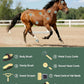 9PCS Horse Grooming Kit Curry Comb Sweat Scraper Horse Bathing Supplies Grooming Tools with Storage Bag Pasture Glow