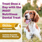 Dog Dental Treats – Vet VOHC Approved – Delicious Chicken Protein – Removes Tartar with Cleaning Comb Shape – Dental Dog Treats for Extra Large Dogs (24oz, 12 Count)
