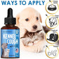 Dog Cough Treatment Liquid • Kennel Cough for Dogs & Cats • for Breathing During All Life Cycle • Marshmallow Root + Mullein Leaf in The Composition • Natural Supplement for All Breeds • 2 Oz