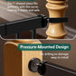 Babelio Baby Gate for Doorways and Stairs, 26-40" Auto Close Dog Gate, Easy-Install Pressure Mounted Satey Door, No Drilling Safety Gate for Child and Pets, Pressguard, Black
