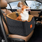 Dog Car Seat for Small Dogs, Memory Foam Booster Dog Seat for Dogs up to 35 lbs, Elevated Pet Car Seat with Washable Removable Cover, Storage Pockets