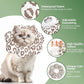 ComSaf Cat Cone Collar Soft - Cat Cones to Stop Licking e Collar for Cats After Surgery, Elizabethan Collar for Kitten Recovery, Comfortable Soft e Collar Cone for Medium Cats, Brown Leopard, M