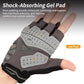 Souke Sports Mens Cycling Gloves with Gel Pads Half Finger Bike Gloves Lightweight Anti-Slip Shock-Absorbing for MTB Road Biking