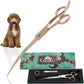 Kenchii Rose Dog Grooming Scissors, 8 Inch Curved Shears, Dog Scissors for Grooming, Ergonomic Design for Comfort and Precision, Heavy Duty, Durable and Sharp