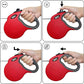 DOCO Retractable Dog Leash for Large Dogs (Length - 13ft, Weight - Upto 22lb) Reflective Tape Lead with Stop and Lock Control, Tangle Free 360° Swivel Snap & Anti-Slip Grip (Red, Small)
