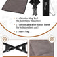 KingCamp Elevated Dog Bed for Small Dogs, Raised Outdoor Indoor Portable Cooling Cot Lifted Pet Hammock Off Ground with Washable Breathable Mesh & Frame with Non Slip Foot for Camping Backyard, Black
