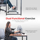 Sunny Health & Fitness Dual Function Under-Desk Bike Trainer, Mini Exercise Machine for Senior Training, Arm/Leg Cardio Cycle Workout, Optional Magnetic, Motorized w/Free SunnyFit App Connection