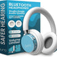 Puro Sound Labs BT2200 Plus Kids Bluetooth Headphones – Volume-Limiting 85dB, Studio-Grade Audio, Over-Ear & Comfy Design, 20-Hour Battery Life, Easy to Connect Wireless Headphones for Kids, Teal