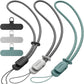 SURPHY 3 Pack Phone Wrist Strap with CellPhone Tether Tab, Cellphone Lanyard, Phone Strap with 2-Color Braided, Wrist Lanyard
