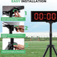6.4FT High LED Large Timer Race Clock with Tripod Cordless Countdown/up Clock Stopwatch with IR Remote Control for Sports Race, Running Events, Marathon