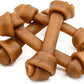 Jungle Calling Rawhide Free Dog Treats, Peanut Butter Bones, 6.5'' Pet Chews for Medium and Large Dogs,Digestible Chewing Snacks,4 Count (Pack of 1)