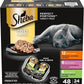 Sheba Perfect Portions Wet Cat Food Cuts in Gravy Variety Pack, Roasted Chicken Entree, with Sustainable Salmon, and Tender Turkey Entree, 2.6 oz. Twin-Pack Trays (24 Count, 48 Servings)