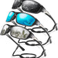 3 Pack Polarized Sports Sunglasses for Men, Mens Sunglasses Wrap Around UV400 Protection for Cycling Fishing Driving