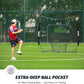ZELUS Baseball Net 7 ft x7 ft, Softball Hitting & Pitching with Carry Bag, Ground Stakes, Portable Backstop & Bow Frame, Training Equipment for All Ages
