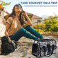Pet Carrier for Small Dogs and Cats - Soft-Sided Travel Kennel, Portable Foldable Bag (Large)