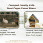 Wooden Rabbit Hideout Castle – Indoor Bunny House & Hut for Rabbits, Guinea Pigs, Chinchillas & Small Pets – Medium Size Habitat – Durable Wooden Rabbit House for Indoor & Outdoor Use