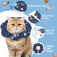 ComSaf Soft, Protective Adjustable Cat Cone Collar to Stop Licking After Surgery, Comfortable Lightweight Elizabethan Collar for Large Cat and Small Dog, Dog Recovery Collar Prevents Licking Wounds