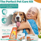 100 Pet Wipes (8x8'' Unscented) - 100 Ear Wipes (Coconut) - 50 Dental Wipes (Mint Infused) for Dogs & Cats, 250 Wipes, Alcohol-Free, Safe & Gentle- Great Value Bundle, Pet Care